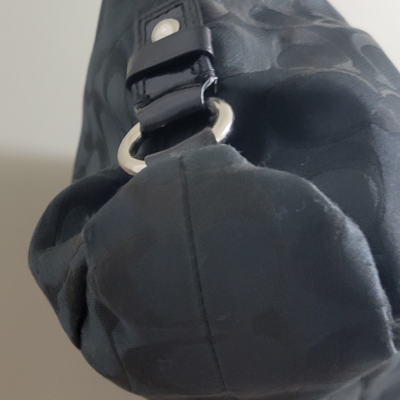 Coach Ashley Carryall Signature Jacquard Black Canvas Shoulder Bag - Picture 6 of 15